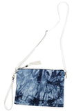 Tie Dye Print Crossbody Clutch Bag