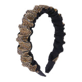 Trendy Braided Knotted Bling Pleated Headband