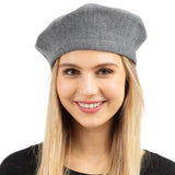 Women's Trendy Fashionable Winter Stretchy Solid Beret Hat