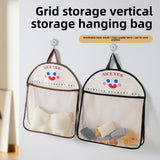 Socks storage hanging bag, underwear bag behind the door, mesh bag hanging fabric bag, dormitory wardrobe side side storage mesh bag