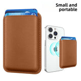 Applicable to Apple 15Magsafe magnetic card bag iPhone mobile phone card bag card holder PU magnetic suction