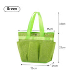 Mesh bath bag, mesh pocket tote swimming wash bag, men's bath towel bath bag, large storage bag