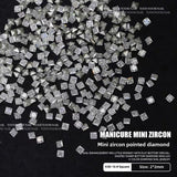 1061 Mini 1.5 * 3 rhombus zircon nail diamond, small flat bottom micro zirconium horse eye nail jewelry for press on nails