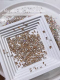 1061 Mini 1.5 * 3 rhombus zircon nail diamond, small flat bottom micro zirconium horse eye nail jewelry for press on nails
