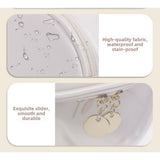 Visible portable cosmetic bag, large capacity portable cosmetic storage bag, multi-functional waterproof toilet bag, travel makeup bag, transparent makeup purse,