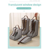 shoe storage bag, multi-functional tote transparent shoe bag, dust-proof and moisture-proof shoe bag, long boots and short boots protective bag.