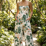 Boho Spaghetti Strap Wide-Leg Jumpsuit