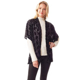 Velvet Burnout Shawl Poncho