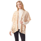 Velvet Burnout Shawl Poncho