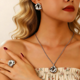 Twist Necklace, Earrings & Ring Set