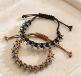 Minimalist Punk Dark Keel Braided Bracelet for Men