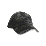 Washed Denim Criss-Cross High Ponytail C.C Ball Cap