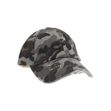 Washed Denim Criss-Cross High Ponytail C.C Ball Cap
