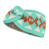 Western Knit Elastic Headband Ear Warmer Headwrap
