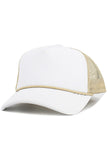 Two Tone Foam Rope String Trim Trucker Hat