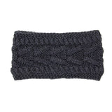 Wide Solid Cable Knit Earmuff Headband Ear Warmer