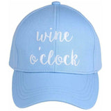 Wine O`Clock Embroidered C.C Ball Cap