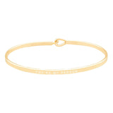 You're My Person Brass Thin Metal Hook Bracelet