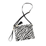 Zebra Hair Crossbody Bag Zebra Clutch Wristlet Bag