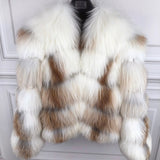 Ladies Natural Real Fox Fur Coat - AfterAmour