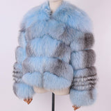 Ladies Natural Real Fox Fur Coat - AfterAmour