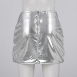 Metallic Lightweight Puffer Skirt - AfterAmour
