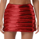 Metallic Lightweight Puffer Skirt - AfterAmour