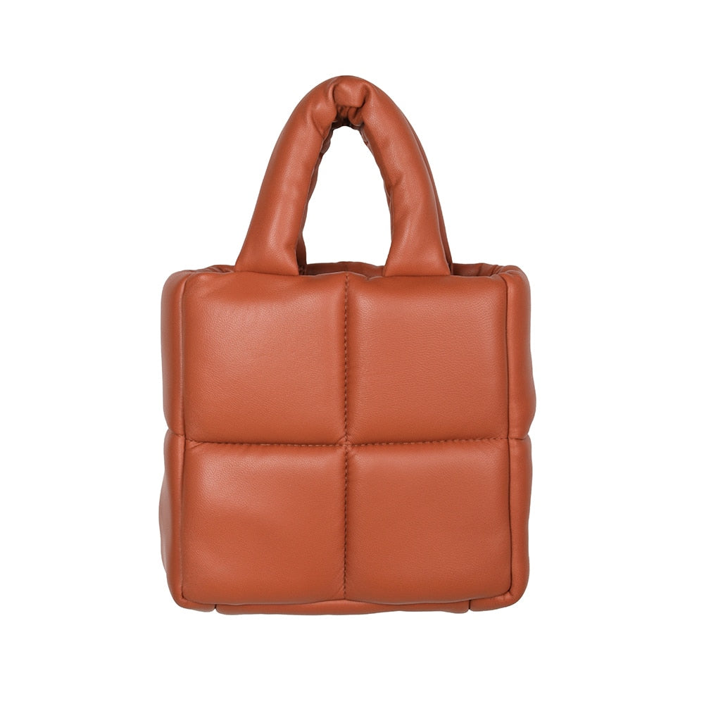 Ladies Quilted Sheepskin Leather Handbag - AfterAmour