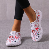 Print Breathable Slip-on Sneakers - AfterAmour
