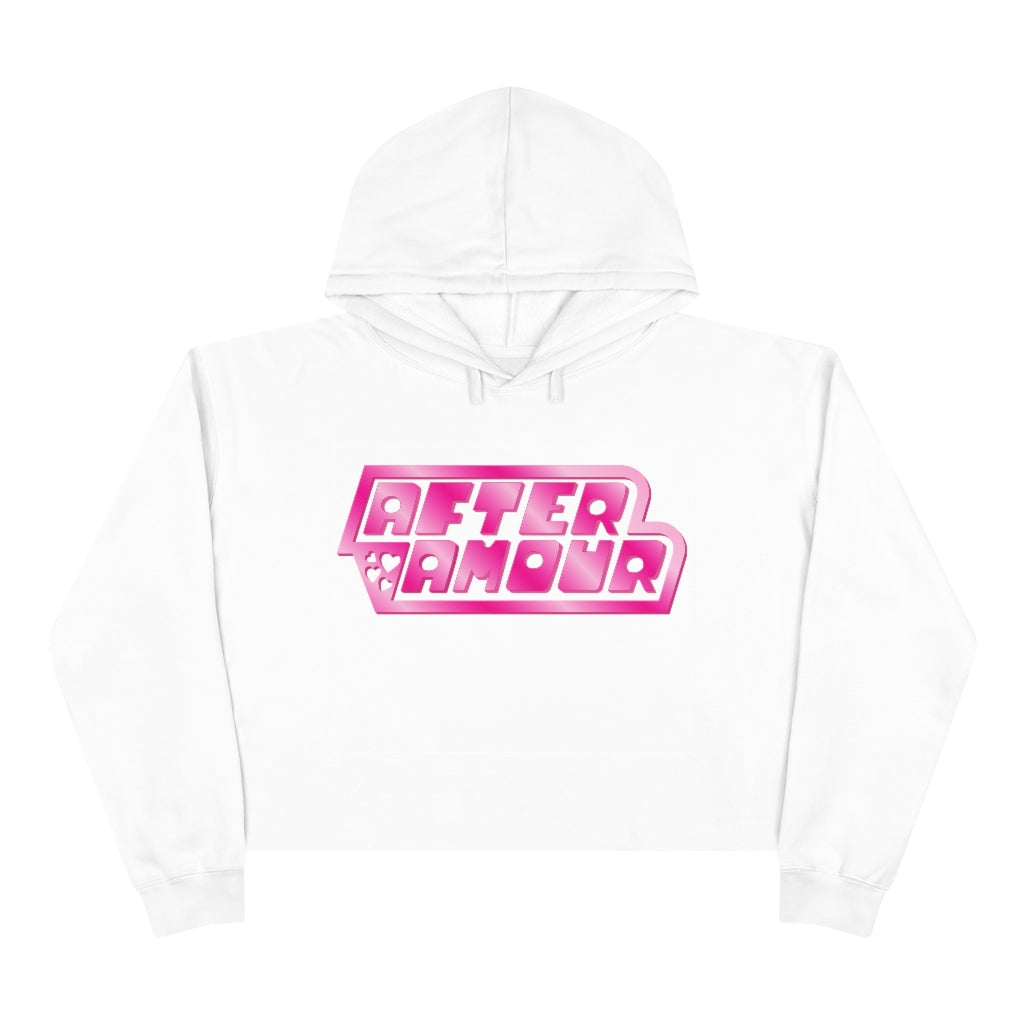 AfterAmour Power Hearts Logo Crop Hoodie - AfterAmour
