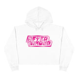 AfterAmour Power Hearts Logo Crop Hoodie - AfterAmour