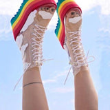 Amour Rainbow Platform Cloud Sneakers - AfterAmour