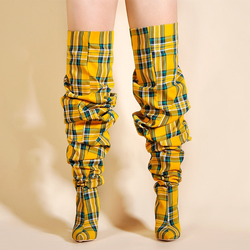 Over the Knee Clueless Boots - AfterAmour
