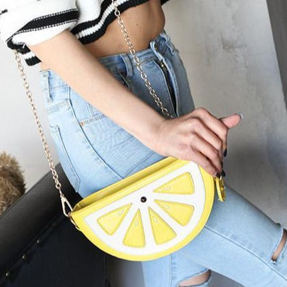 Lemon Mini Crossbody Clutch Bag - AfterAmour