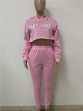 Crop Sweatsuit Two Piece - AfterAmour