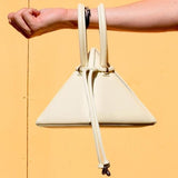 3d pyramid faux leather handbag - AfterAmour