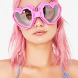 Heart Shaped Goggle Sunglasses - AfterAmour