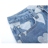 Heart High Waist Jeans - AfterAmour