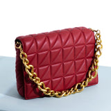 Chain LUX Quilted Faux Leather Mini Purse - AfterAmour