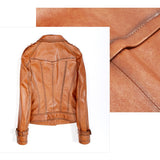 Rich Aged Tactical Bomber Leather Jacket - AfterAmour