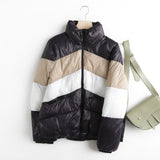 Color Block Duck Down Parka Jacket - AfterAmour