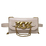 Embossed Big Cuban Chain Clutch Bag - AfterAmour