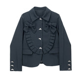 England Style Hierarchy Bow Blazer - AfterAmour