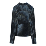 Midnight Dark Washed L/S Top - AfterAmour