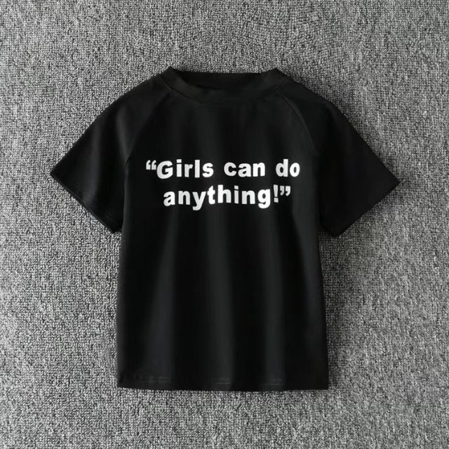 GIRLS CAN DO ANYTHING crop top - AfterAmour