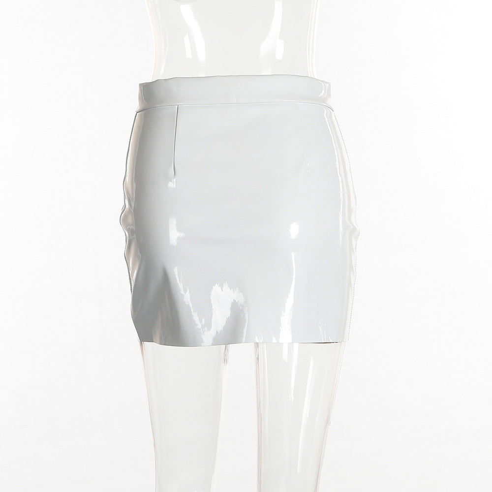allure zip-up mini skirt - AfterAmour