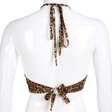 Leopard Printed Sexy Halter Top - AfterAmour