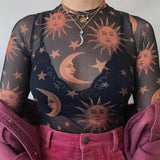 Sun Moon Transparent T-Shirt