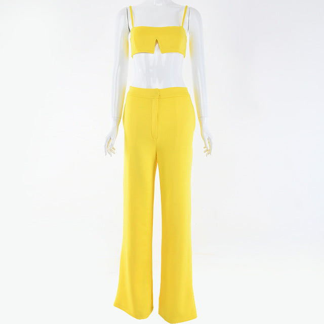Sexy Slash Two Piece Jumpsuit - AfterAmour