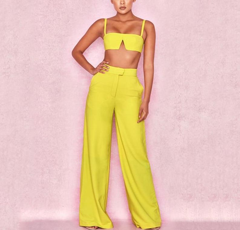 Sexy Slash Two Piece Jumpsuit - AfterAmour